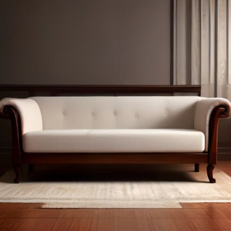 MS Chesterfield Fabric Teak Wood (Mahogany Dark) - 995