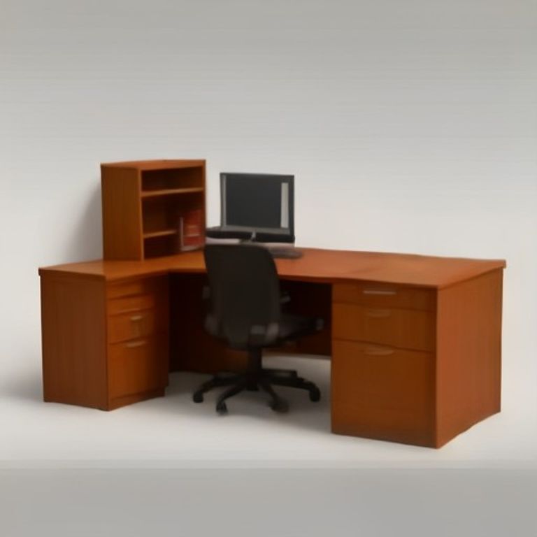 MS Modular Workstation Desk Sheesham Wood (Royal Oak) - 1002