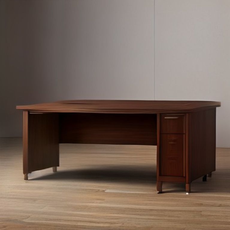 MS Modular Workstation Desk Rosewood (Imperial Walnut) - 101