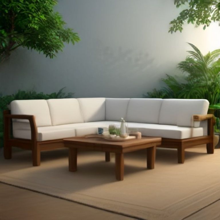 MS Handcrafted Solid Teak Wood (Classic Tan) - 119