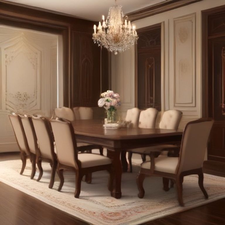 MS 8-Seater Grand Royal Teak Premium Fabric (Imperial Walnut) - 13