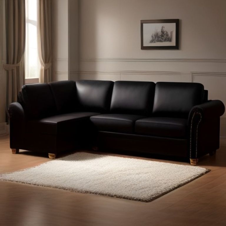 MS Emperor L-Shape Leatherette Sofa - UPDATED