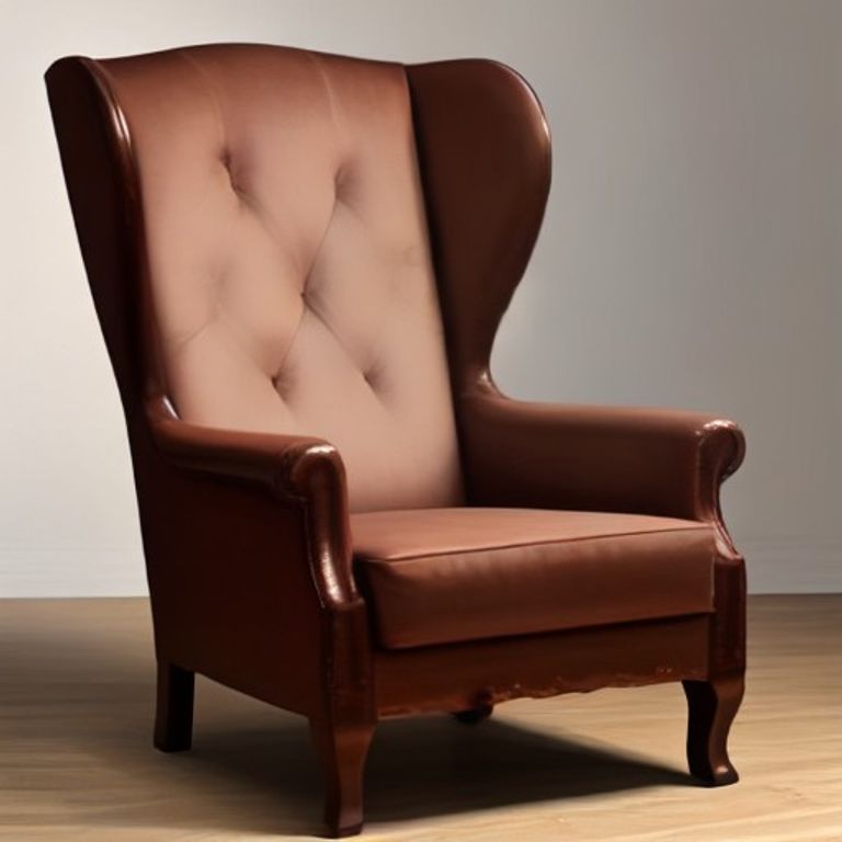 MS Upholstered Wingback Rosewood (Imperial Walnut) - 51