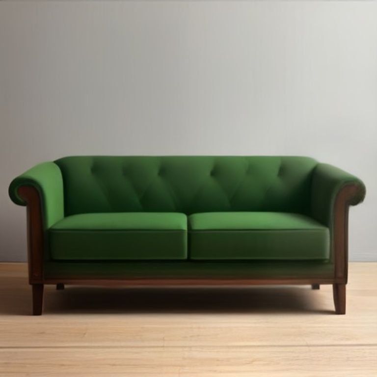 MS Chesterfield Fabric Teak Wood (Forest Green) - 82