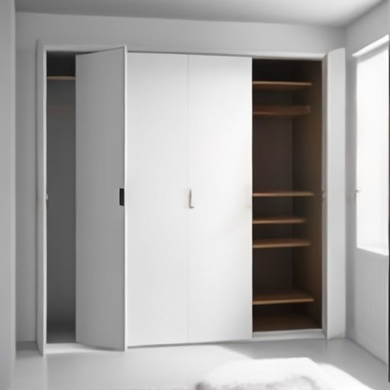 MS Walk-in Wardrobe System Genuine Leatherette (Nordic White) - 89